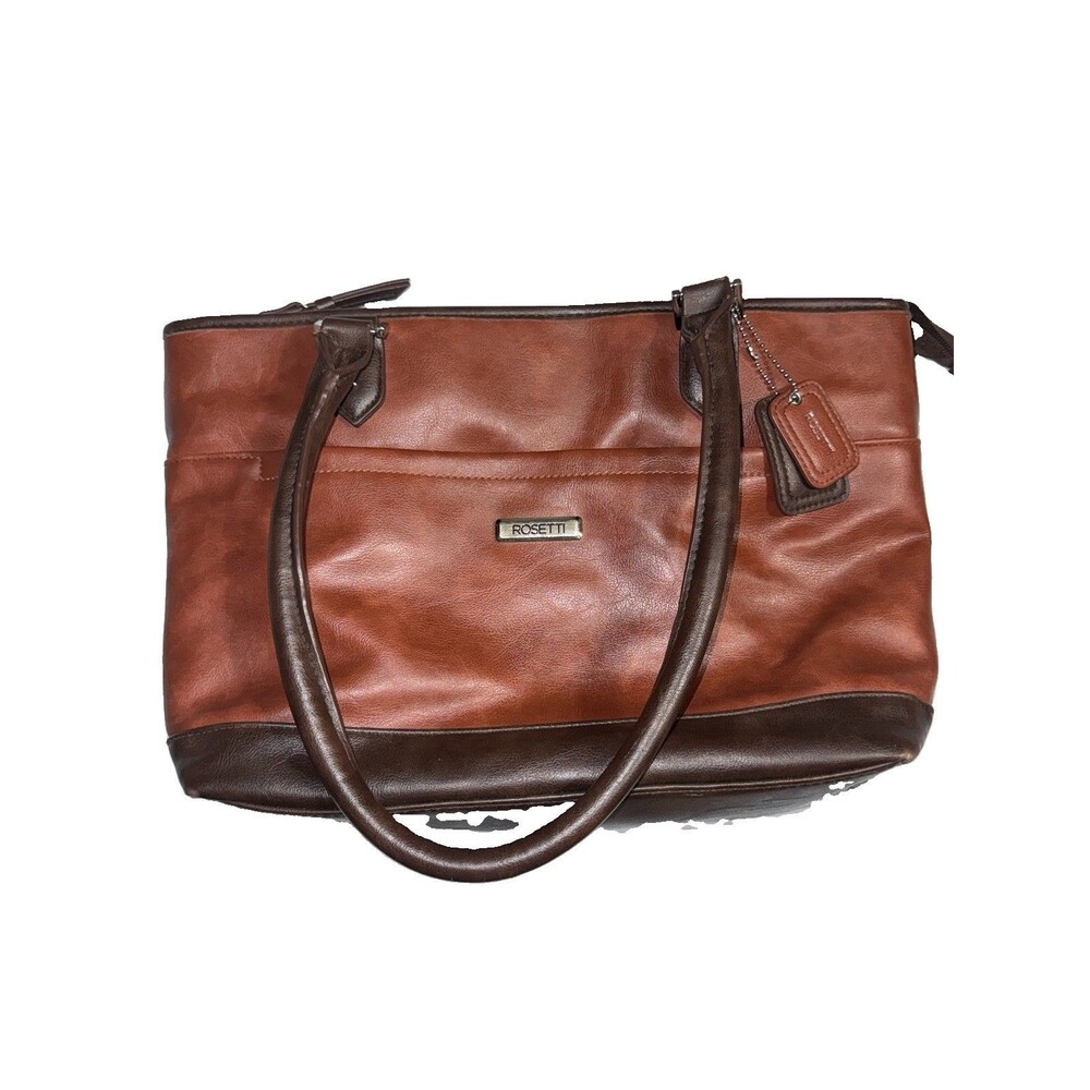 Rosetti two-tone brown faux leather Hand bag